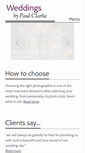 Mobile Screenshot of paulclarkeweddings.com
